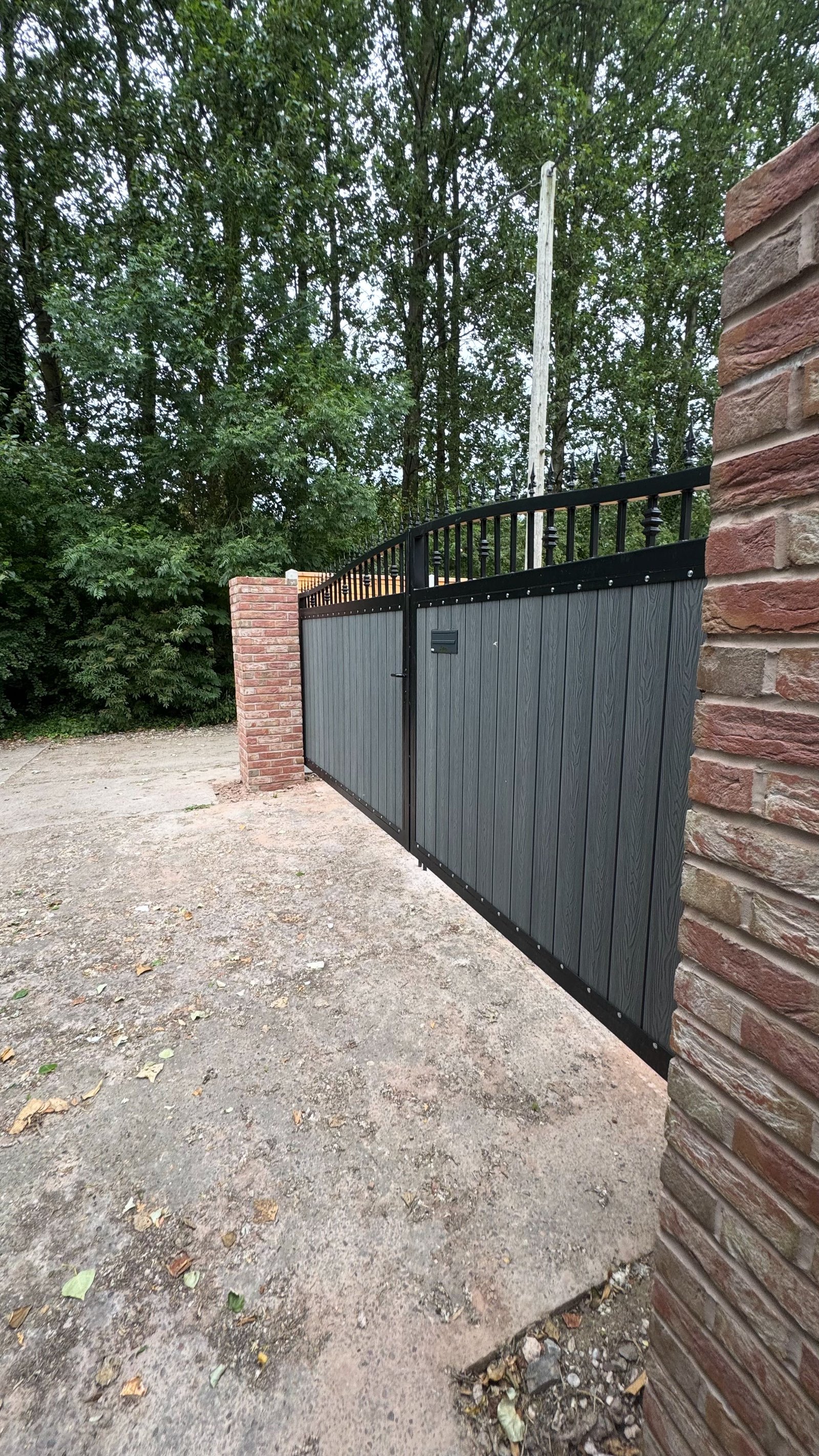 Gates With Brick Pillars image 3