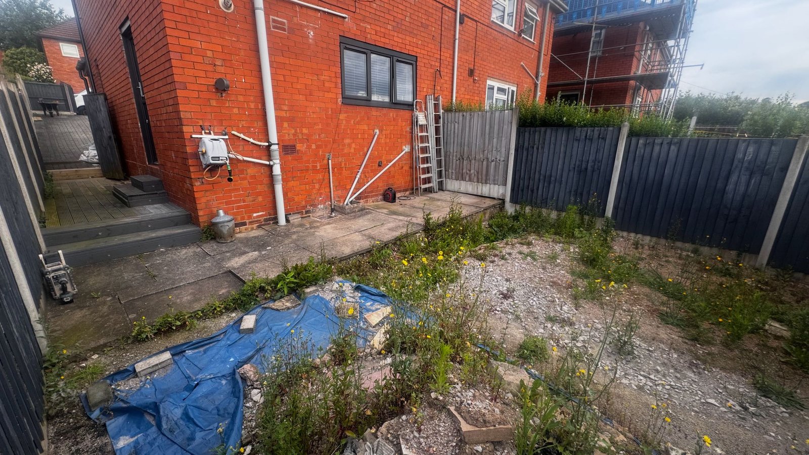 Transforming an Overgrown Garden into a Modern Porcelain Patio & Walkway image 12